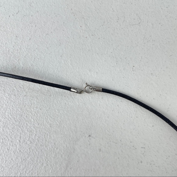 🚫SOLD🚫 NWOT Tektite Pendant Necklace Natural Ancient Stone Sterling Silver - Picture 8 of 16